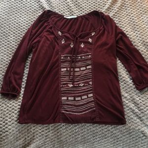 Maroon Maurice’s Blouse